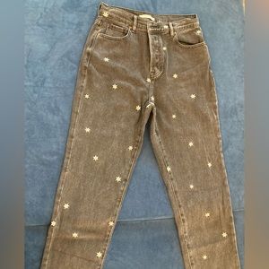 PacSun Raining daisy button up high waisted jeans 27 L